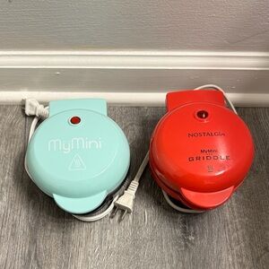 MyMini Griddle & Waffle Maker Duo